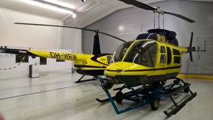 helicopters in hangar